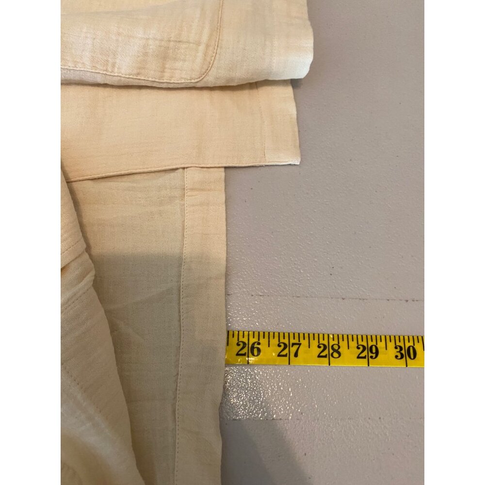 NWT Nordstrom Caslon Beige Cotton Blazer Lightweight Textured Jacket Medium - Picture 8 of 12